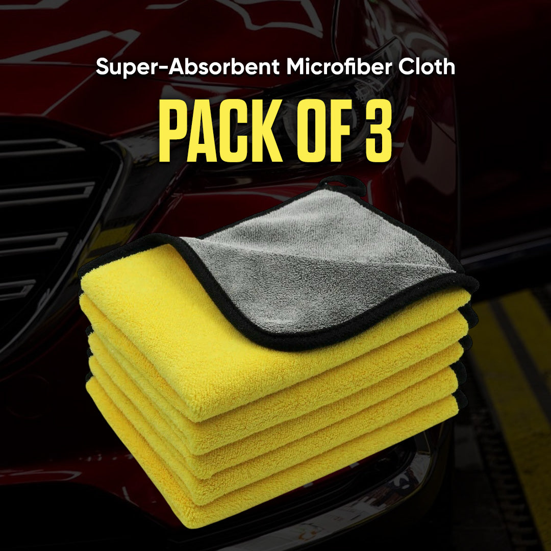 TrueClean AutoCare Microfiber Towel Pack Of 3 40x40 CM